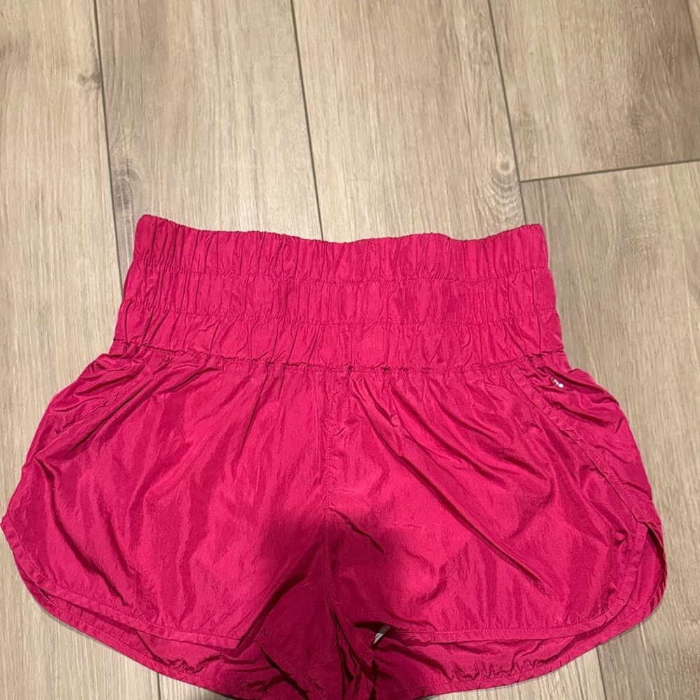 Free People Hot Pink Athletic Pull-On Shorts